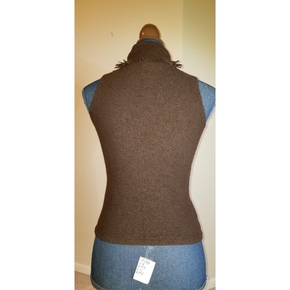 198 N W/O T XS Wool brwn Classiques Entier turtlnk - Picture 2 of 11